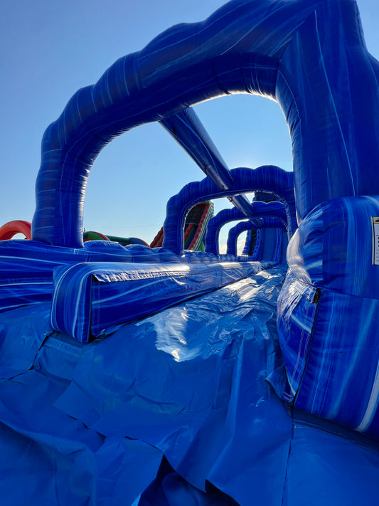 Double Lane Tsunami Wave Water Slide
