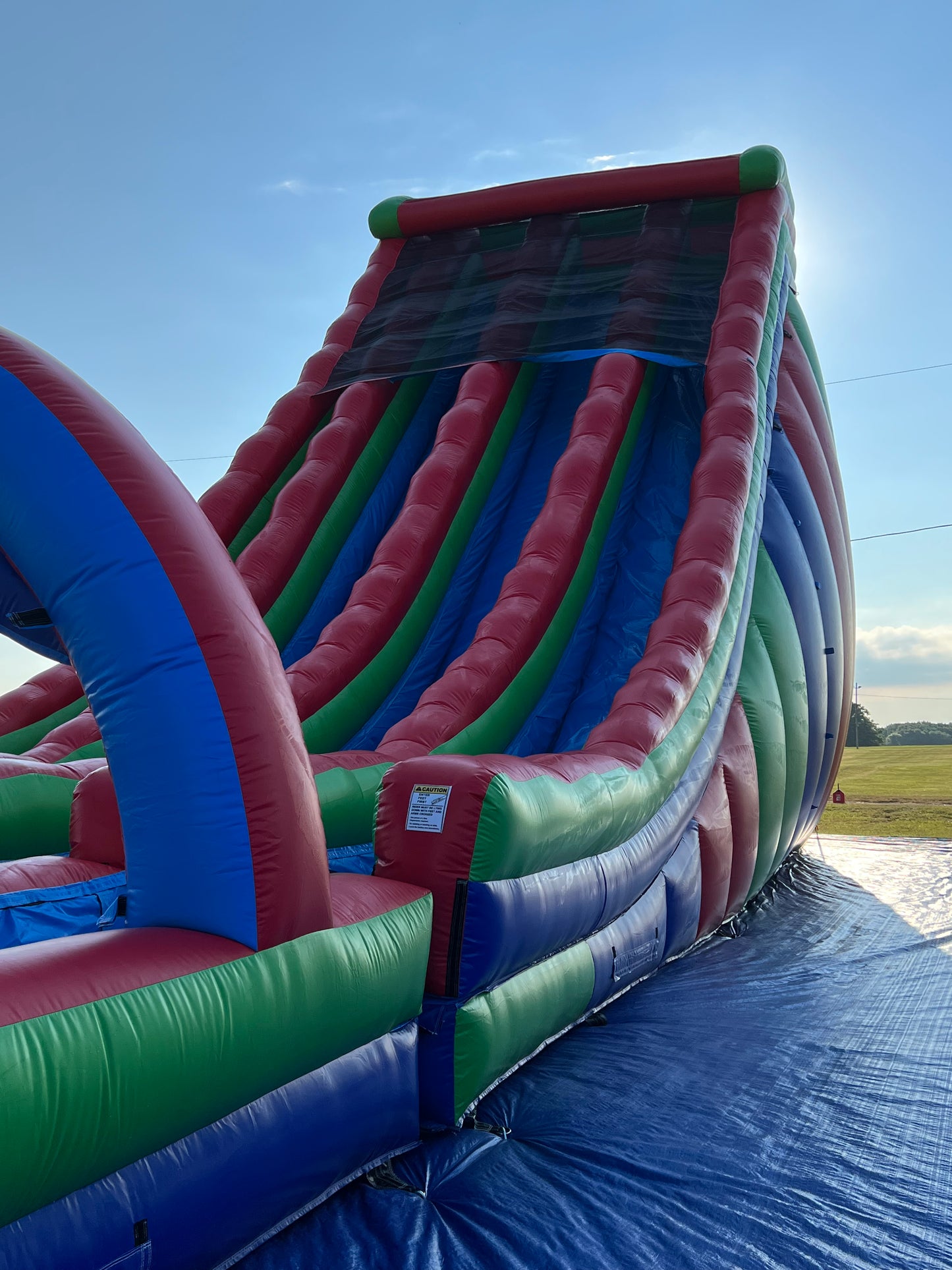 Triple Lane Tidal Wave Water Slide